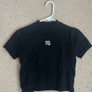Alexander Wang Black Crop Top